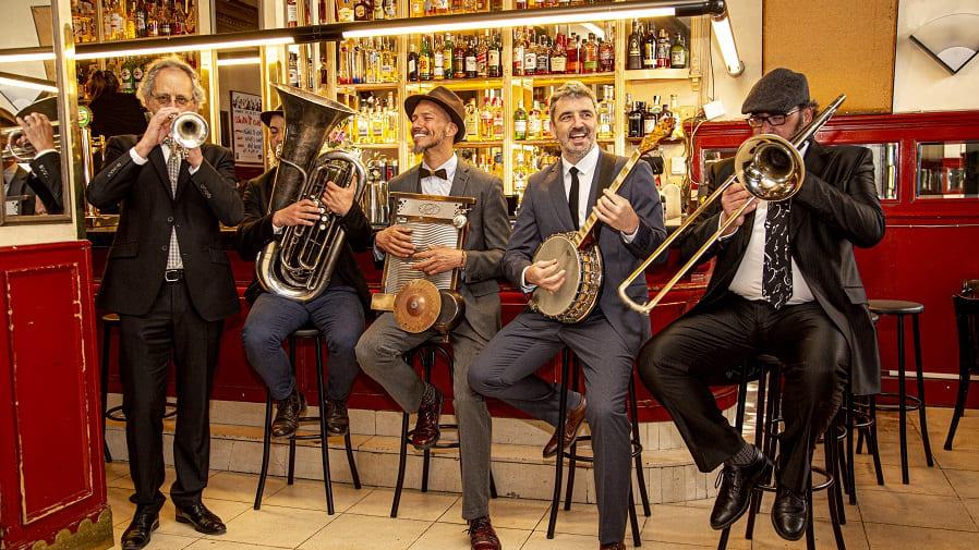 Quinteto de música jazz Barbra Dixie