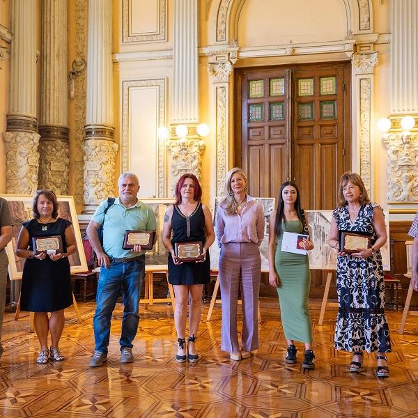 Foto de los premiados concurso pintura rápida san pedro regalado 2024